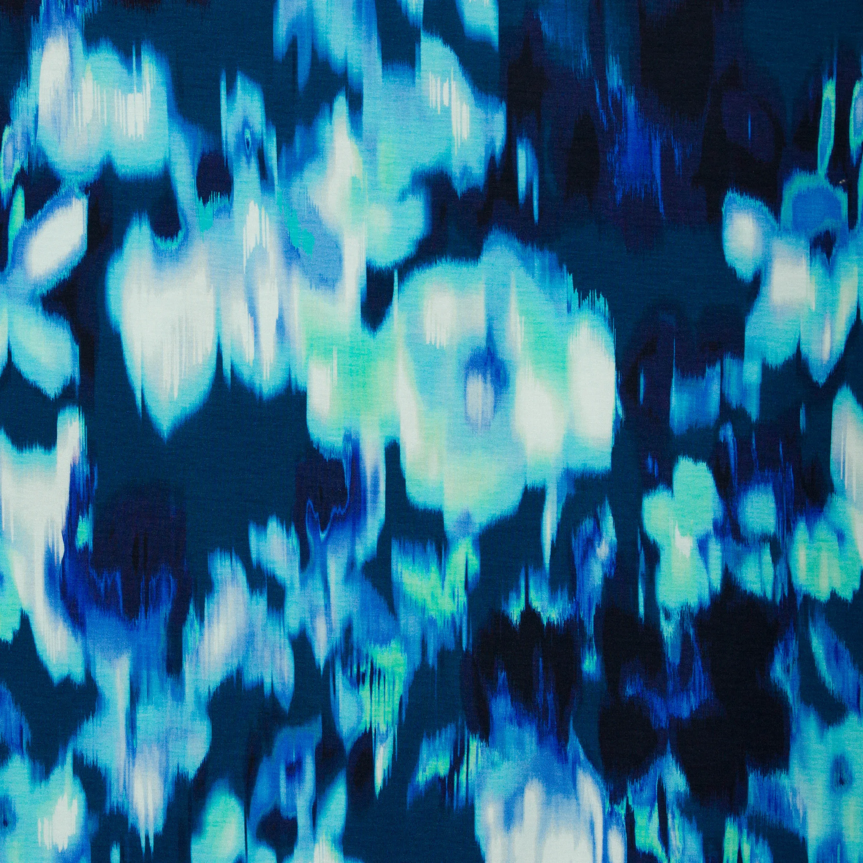Tricot blauwe bloemen